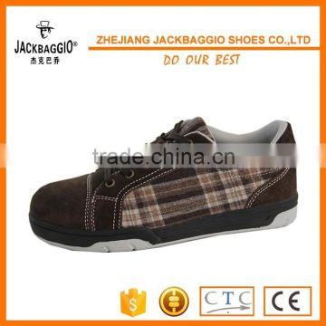 High qulaity steel toe cap genuine leather men safety work shoes