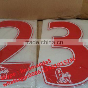 manufacture of soccer jersey number and letter for Barcelona team