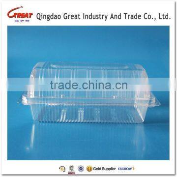 Food Grade plastic fruit container for food vegetables cakes fruits large size