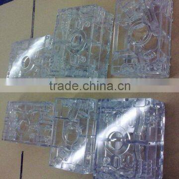 Mold clear plastic parts