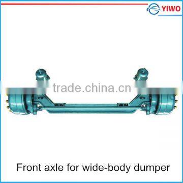 Wide body off road mning dump truck front axles assembly