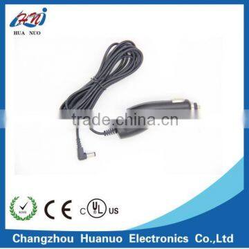 Car cigarette lighter plug led light to right angle dc plug