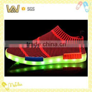 Adult unisex shoes with led light up USB Charging