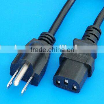 Frankever 2014 Newest 3 pin American power plug/UL plug