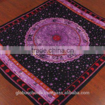 Indian wall hanging Horoscope Zodiac Wall Hanging Cotton Tapestry