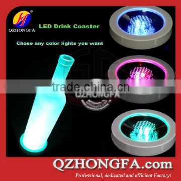 2015 LED light up coaster,led sticker coaster