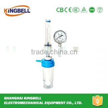 hospital oxygen flow meter with regulator and humidifier