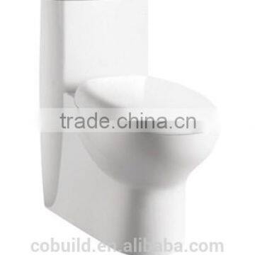 China manufacturer Porcelain One Piece Water Closet concealed trapway right height