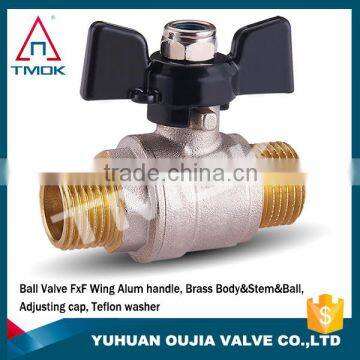 TMOK brass ball valve dn25 F/M T handle Full port 600 psi brass water valve Full-flow ball valve