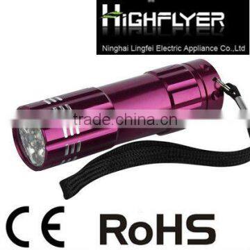 9 LED gift torch flashligjht best seller good quality LFL231-9