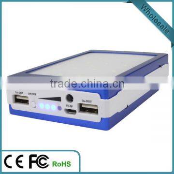 Dual USB 10000mah Universal Solar Power Bank for Laptop or Mobile Phone Quality Choice