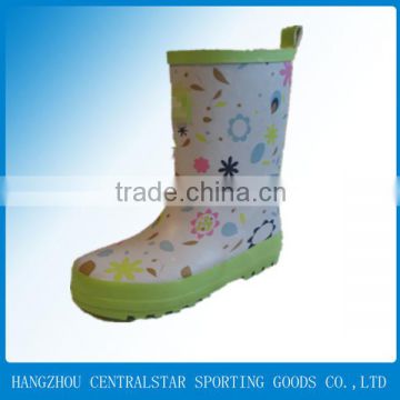 waterproof cheap kid rain boots rubber