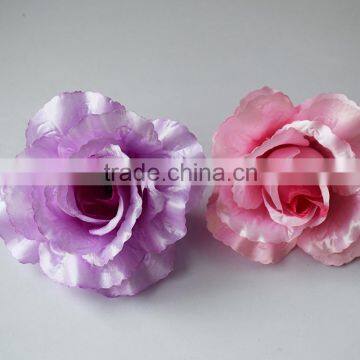 cheap satin flower head for funeral wreath