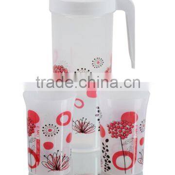 2015 plastic food safe pitcher with cup