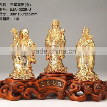 Good luck buddha statue /standing buddha statue/plated gold crafts