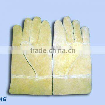 cow split leather welding glove