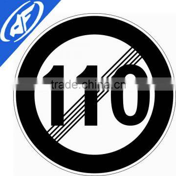 Reflective adhesive unfreeze 110 yard Road sign