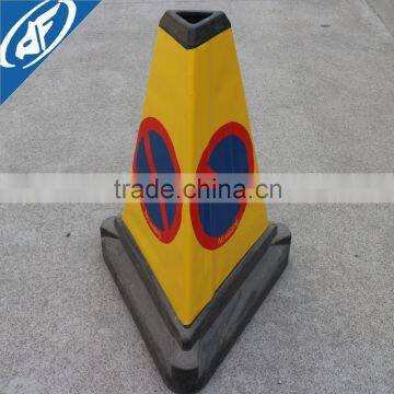 PVC non-adhensive no waiting bollard for triangle traffic cone