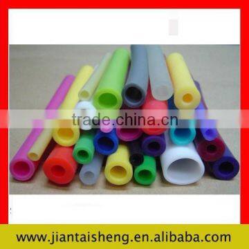 Flexible white rubber extruded hose