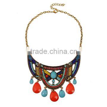 2015 Hot sale rhinestones necklace,hot new products costume jewelry
