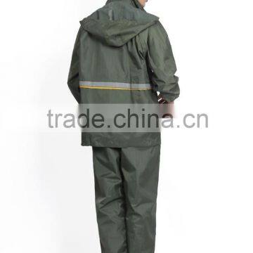 Newest Raincoat Factory High Quality Electrostatic Prevention Raincoat Suit With Pant for Men photo-5