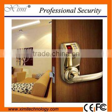 Cheap biometric fingerprint door lock with keypad and metal key for 120user access control system adel3398