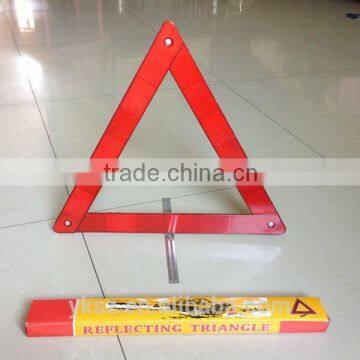 Auto reflective traffic triangle car emergency tool folding warning triangle