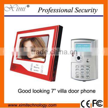 Good quality 1-6 families video door phone card access control system