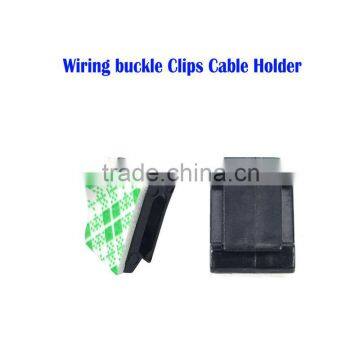 Cable Clips Adhesive Cord Black Management Wire Holder Organizer Clamp