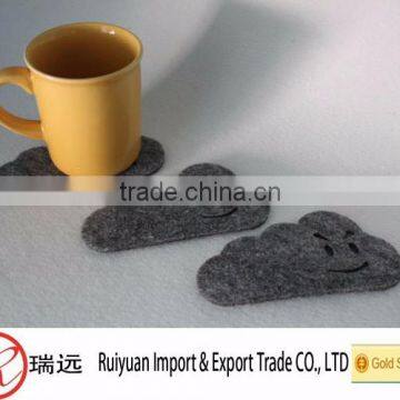 Alibaba Wholesale High Quality Cloud-shape Felt Coasters For Cups