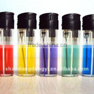 refillable electronic lighter with color gas