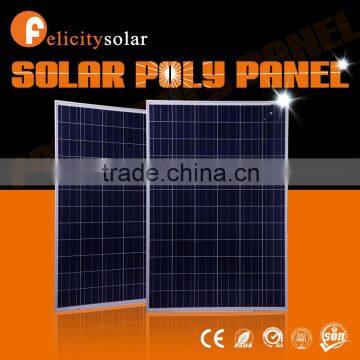 2016 Guangzhou Felicity good quality poly 200w solar panel