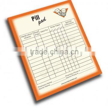 Pill flexible magnetic notepad for promotion/ fridge magnet pad