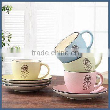 Alibaba wholesale grade A coffee cup and saucer set