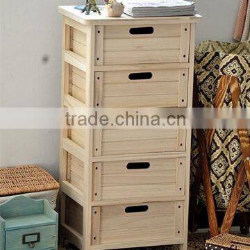 Handmade furniture wooden cabinet with wood drawers