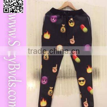 Wholesale men emoji jogger pants