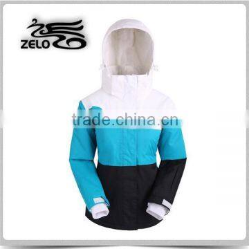 Soccer sport wear skiing jacket for women