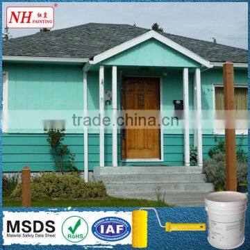 Non yellowing exterior wall paint