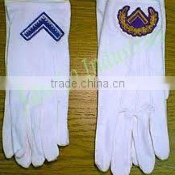 Masonic Regalia Gloves with Different Lodge