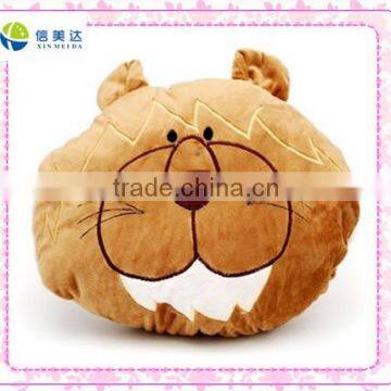 Brown animal hand warmer stuffed toy