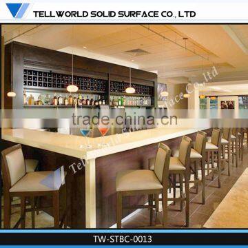 Modern Refrigerated Bar Counter/Red Bar Top/Marble Bar Table