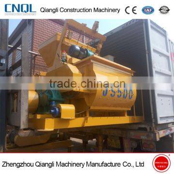 High efficiency concrete mixer with lift heavy duty concrete mixer concrete mixer 500 litre