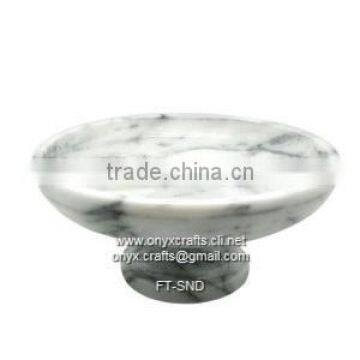 Sunny Grey Marble Fruit Dish