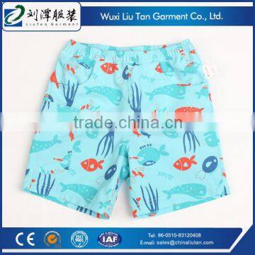 sea animal print casual girls children shorts