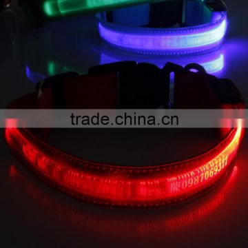 Good Quality Pet Carving Collar With LED