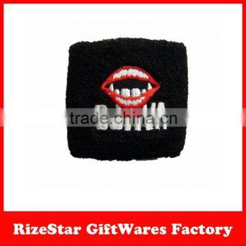 polyester embroidery wristband sweatbands