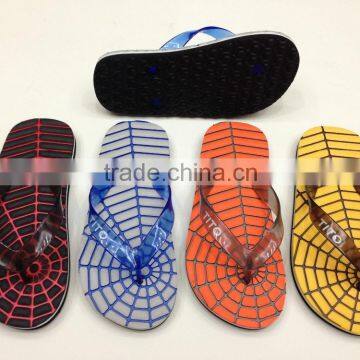 663 LOULUEN Unisex Colorful & Popular Spider Net Kids Flip Flops Beach Slipper