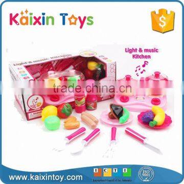 10261798 2016 Hot Sale Girls Pink Educational Kitchen Play Toys