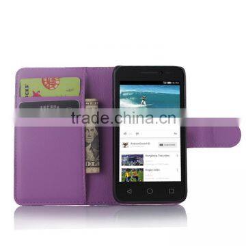 Factory hot sale flip case for alcatel for pixi3