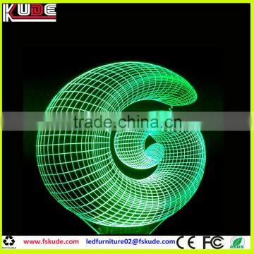 new LED night light design customized 3D acrylic for table decoration